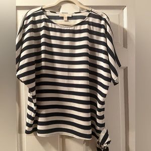 Michael Kors shirt, M, blue and white stripe